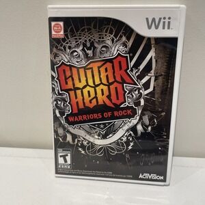Wii Guitar Hero Warriors of Rock Nintendo 2010 CIB Complete Tested